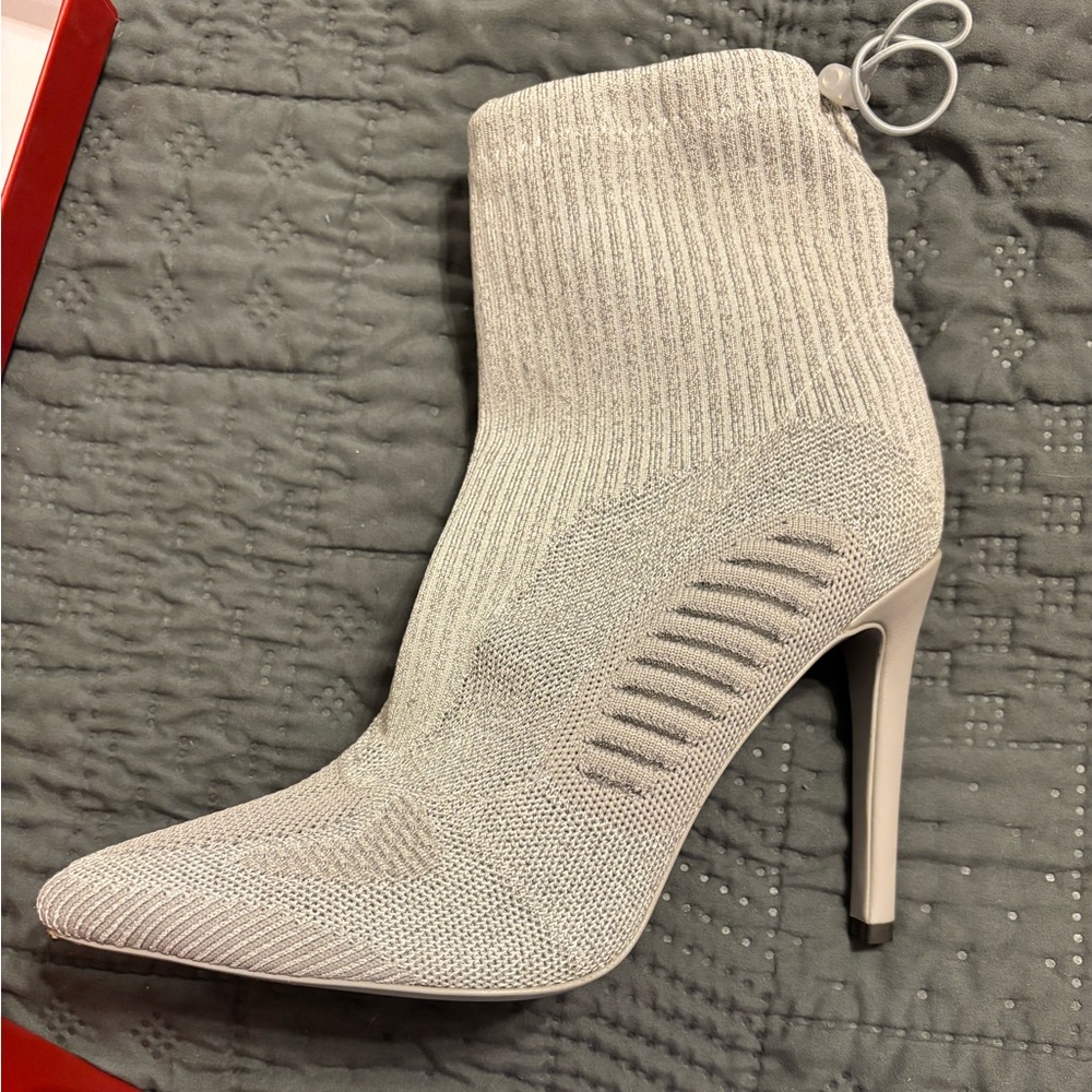 SIA Collective Heeled Boots with drawstring ankle. Size 40.